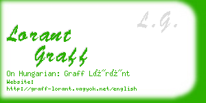 lorant graff business card